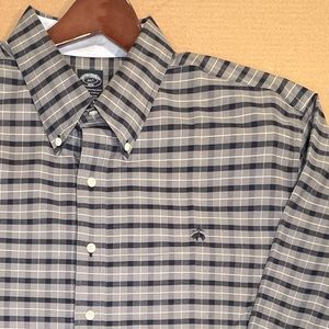 Brooks Brothers Multi Tattersall Check Oxford Shirt; Non-Iron Stretch - 3XLT